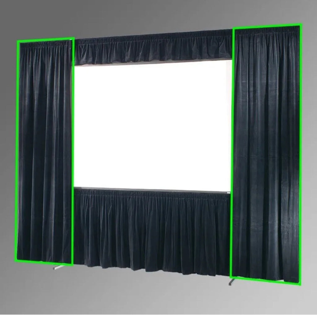 Draper 220302C - Custom IFR Side/Wing Drapes for 112x196 UFS Ultimate Folding Screen