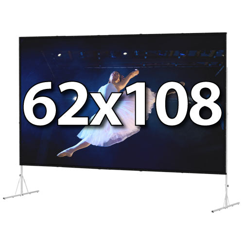 Da-Lite Fast-Fold Deluxe 62x108 Screen System - Da-Mat Front Surface - 88605