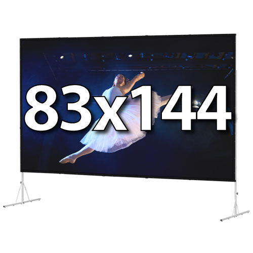 Da-Lite Fast-Fold Deluxe 83x144 Screen System - HD Rental (Front) Surface - 88609