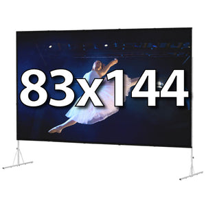 Da-Lite Fast-Fold Deluxe 83x144 Screen System - HD Rental (Front) Surface - 88609
