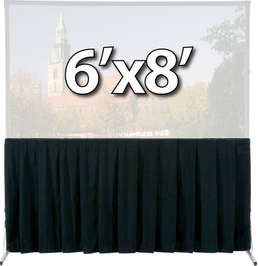 DaLite 36725 Skirt Drapery for 6'x8' FastFold Deluxe Screen System