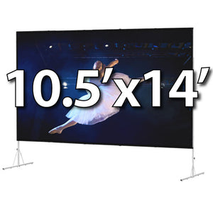 Da-Lite Fast-Fold Deluxe 10.5'x14' Screen System - Dual Vision Surface - 88705