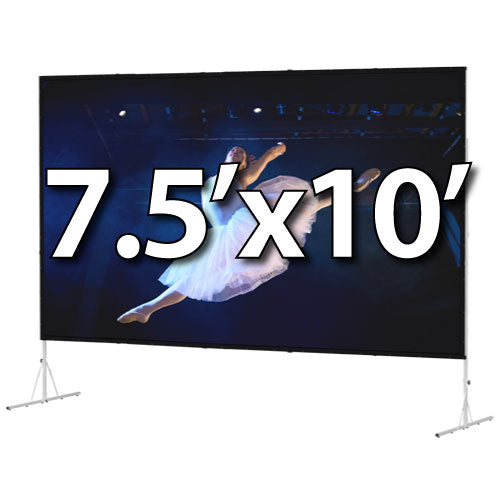 Da-Lite Fast-Fold Deluxe 7.5'x10' Screen System - Da-Mat Front Surface - 88617