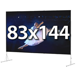 Da-Lite Fast-Fold Deluxe 83x144 Screen System - HD Progressive ReView .9 (rear) - 88693