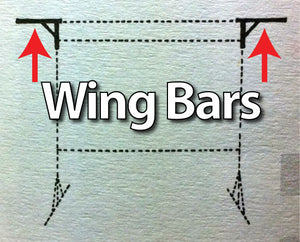 Da-Lite 89221 - Wing Bars for 10.5'x14' Fast-Fold Deluxe Screen System